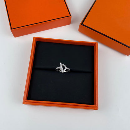 [Clara Jewels]ECHAPPEE RING SILVER DIAMOND
