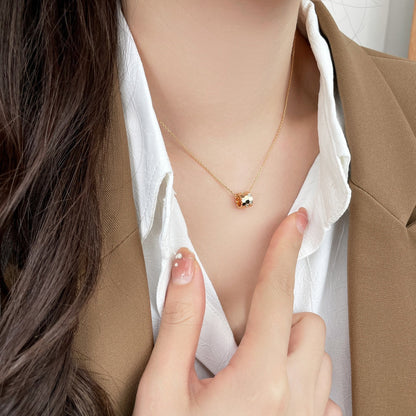[Clara Jewels]BEE MINI PEDANT DIAMOND NECKLACE