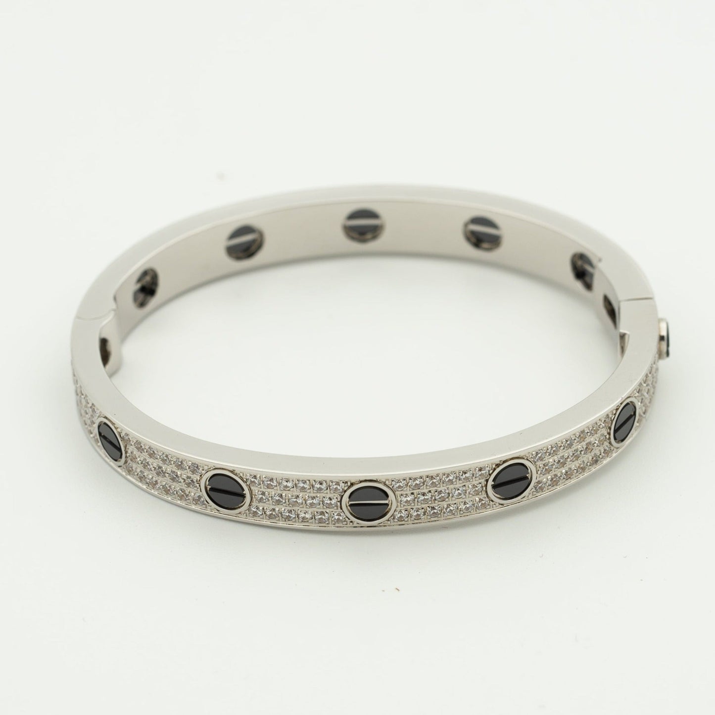[Clara Jewels]LOVE BRACELET 6.1MM DIAMOND-PAVED CERAMIC