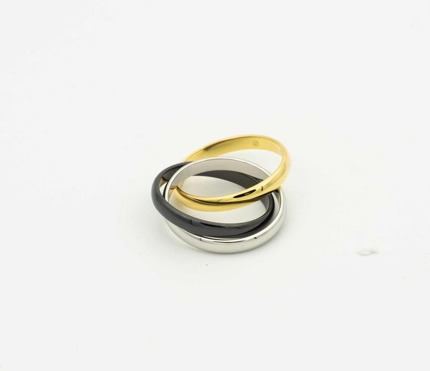 [Clara Jewels]TRINITY RING BLACK GOLD SILVER