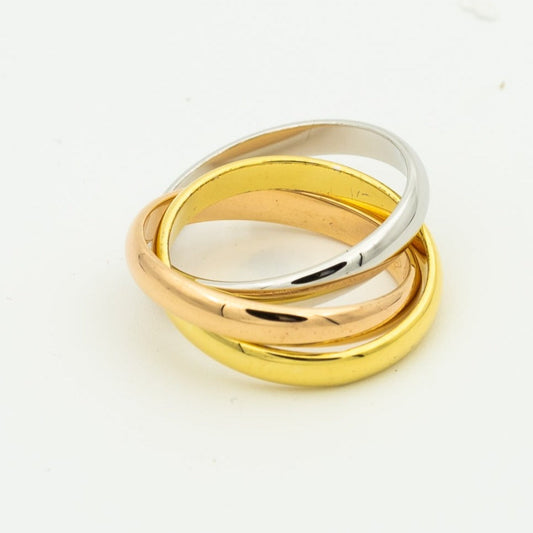[Clara Jewels]TRINITY RING GOLD PINK GOLD SILVER