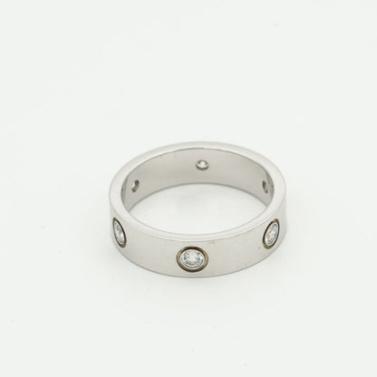 [Clara Jewels]LOVE RING 5.5MM 6 DIAMONDS SILVER
