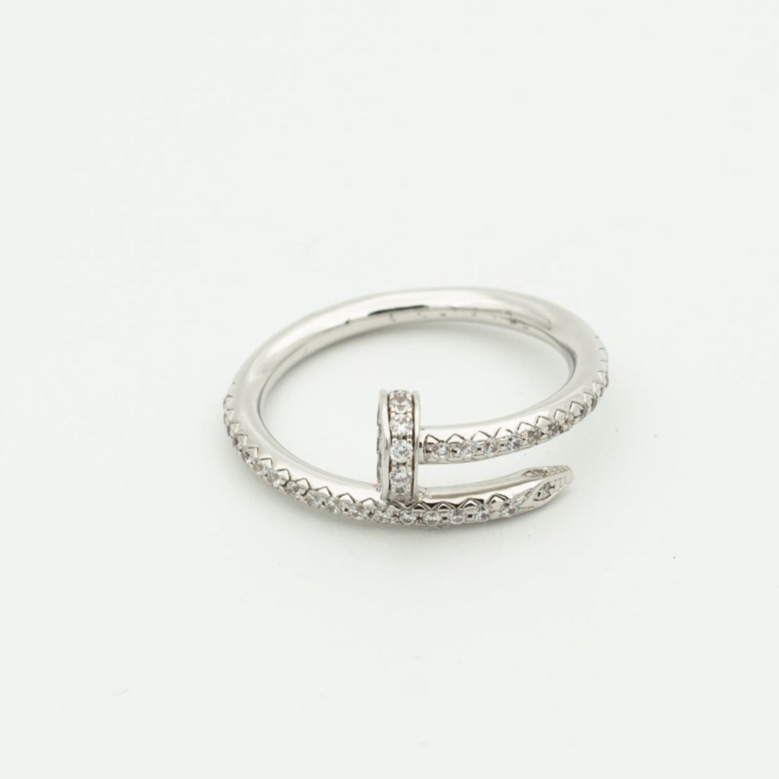 [Clara Jewels]JUSTE RING 1.8MM SILVER DIAMONDS
