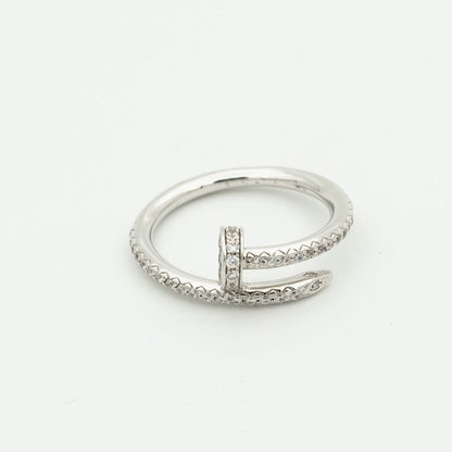 [Clara Jewels]JUSTE RING 1.8MM SILVER DIAMONDS