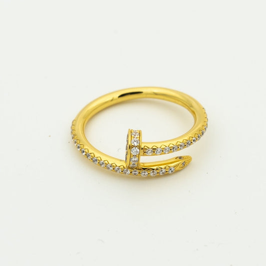 [Clara Jewels]JUSTE RING 1.8MM GOLD DIAMONDS