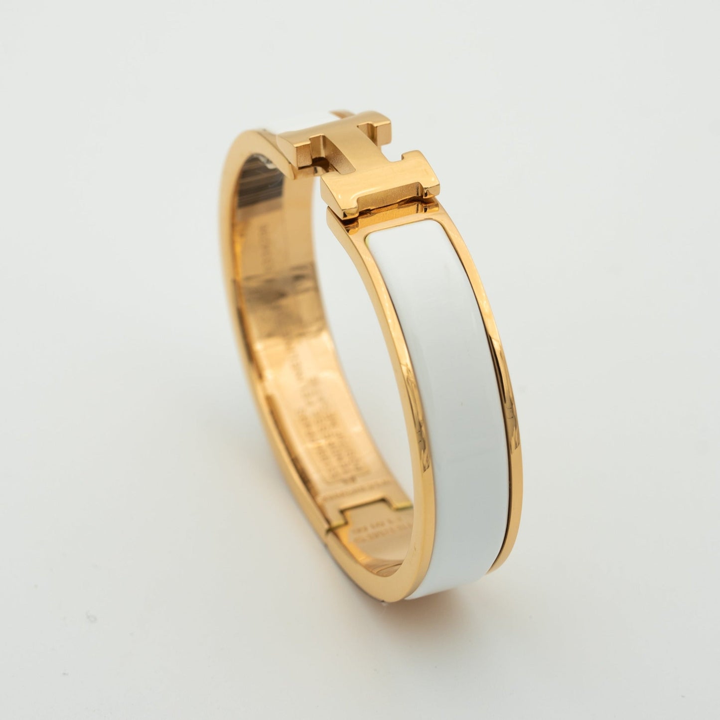 [Clara Jewels]H WHITE BRACELET