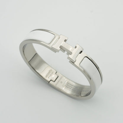 [Clara Jewels]H WHITE BRACELET