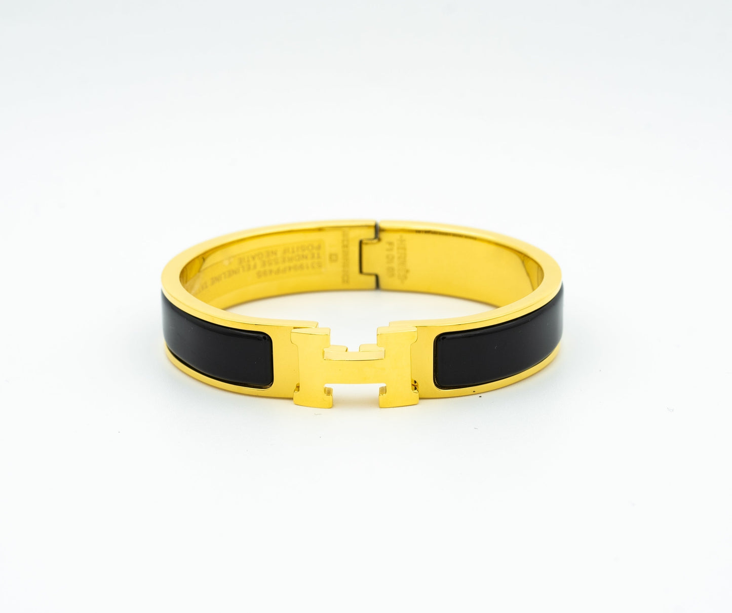 [Clara Jewels]H BLACK BRACELET
