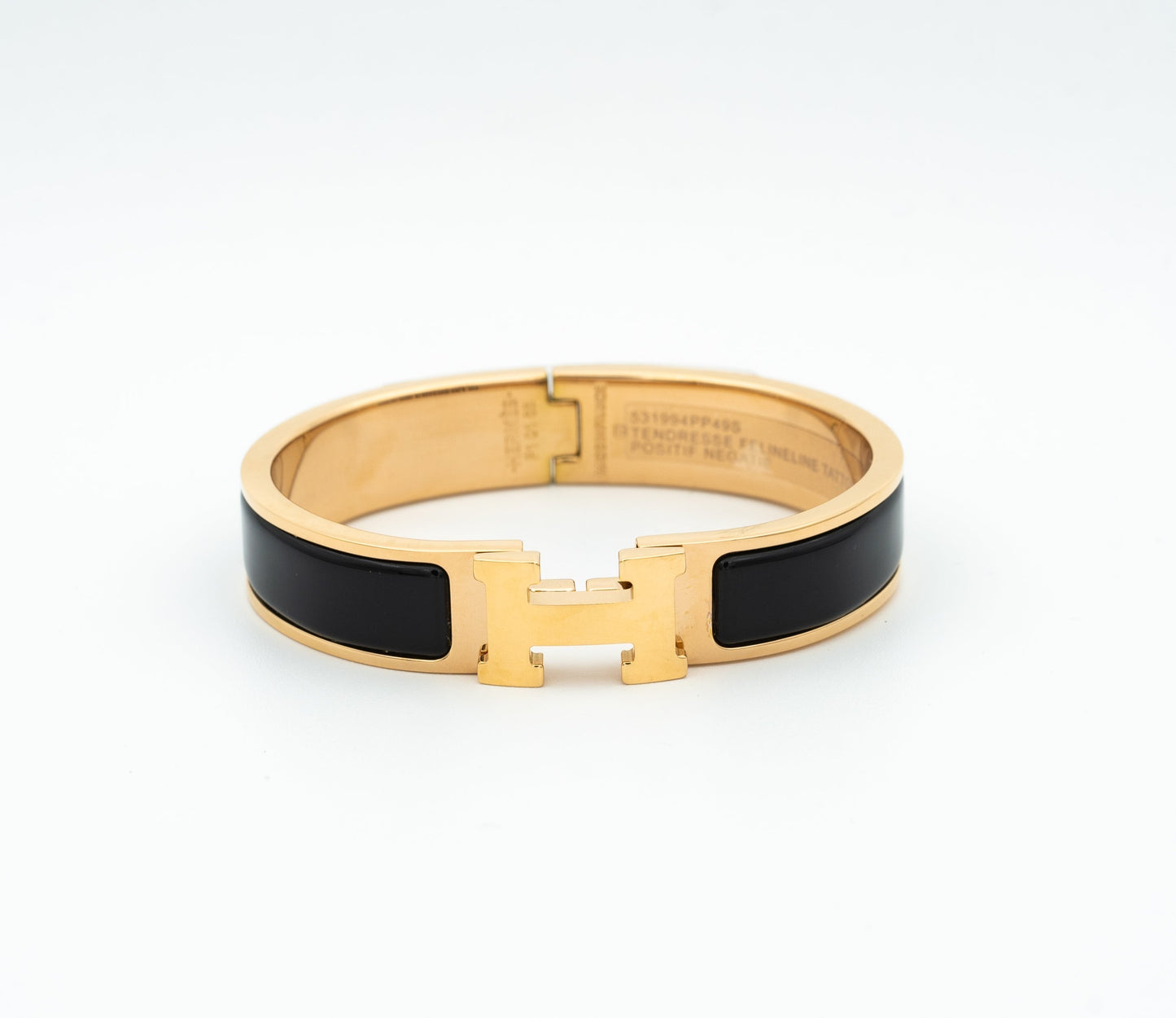 [Clara Jewels]H BLACK BRACELET