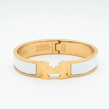 [Clara Jewels]H WHITE BRACELET