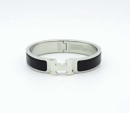 [Clara Jewels]H BLACK BRACELET
