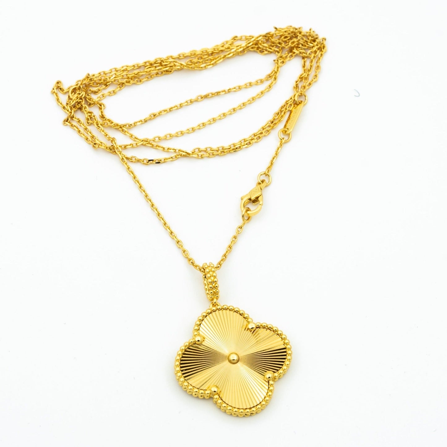 [Clara Jewels]CLOVER 25MM PEDANT NECKLACE GOLD