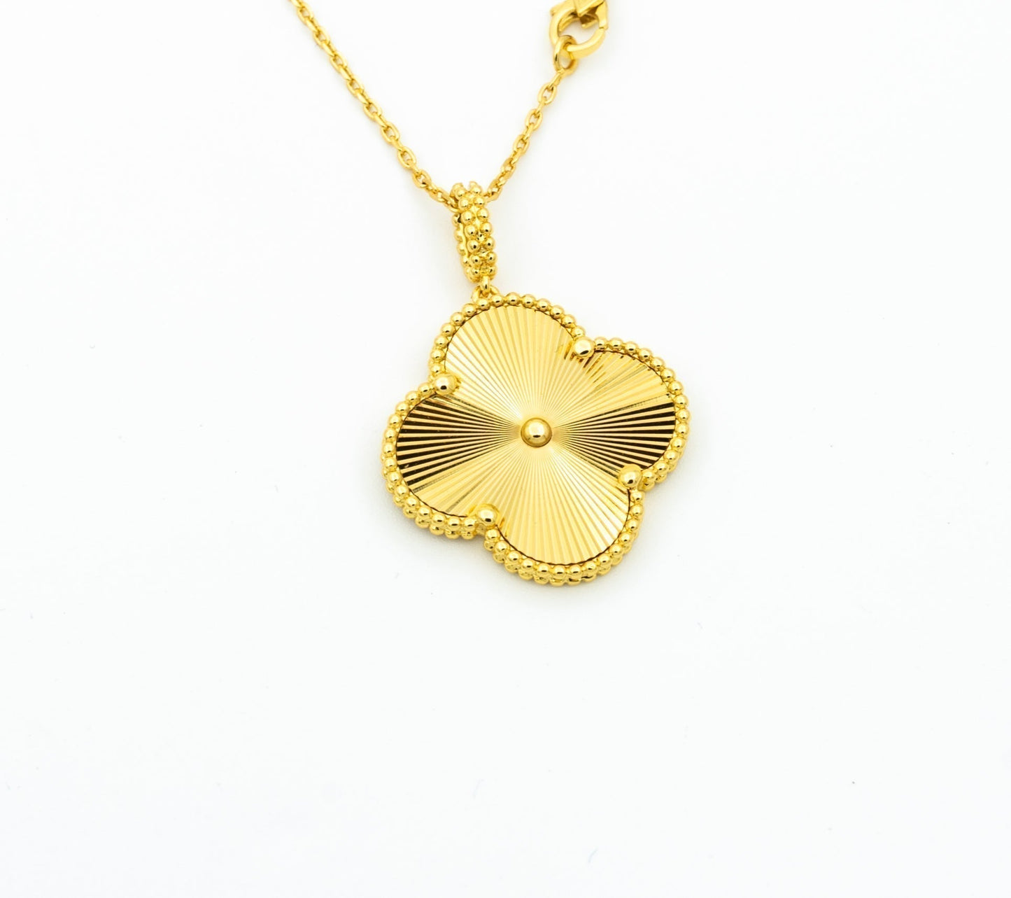 [Clara Jewels]CLOVER 25MM PEDANT NECKLACE GOLD