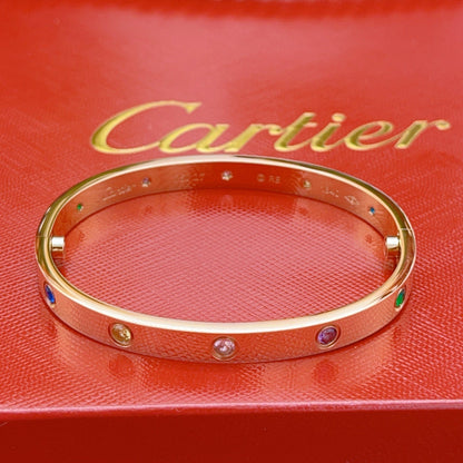 [Clara Jewely]2026 RAINBOW LOVE BRACELET 6.1MM  10 DIAMONDS