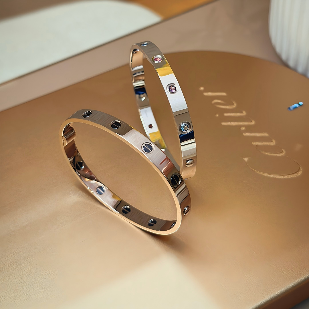 [Clara Jewely]2026 RAINBOW LOVE BRACELET 6.1MM  10 DIAMONDS
