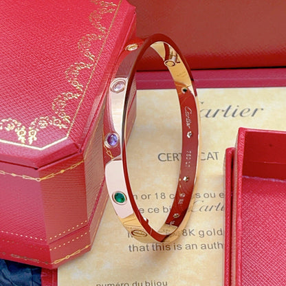 [Clara Jewely]2026 RAINBOW LOVE BRACELET 6.1MM  10 DIAMONDS