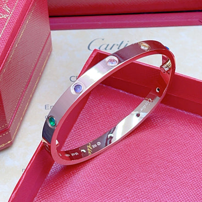 [Clara Jewely]2026 RAINBOW LOVE BRACELET 6.1MM  10 DIAMONDS