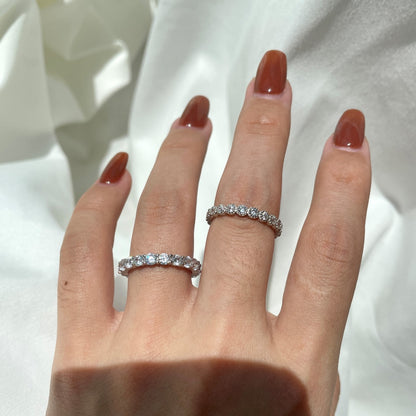 [Clara Jewels]Sparkling Round Cut Tennis Ring