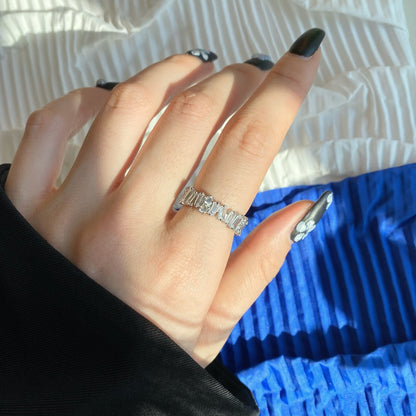 [Clara Jewels]Delicate Multi Shape Tennis Ring