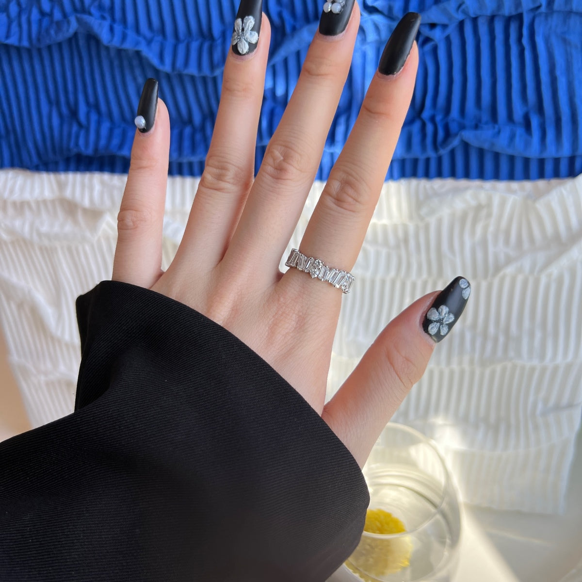 [Clara Jewels]Delicate Multi Shape Tennis Ring