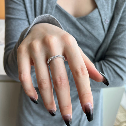 [Clara Jewels]Sparkling Round Cut Tennis Ring