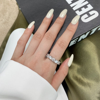 [Clara Jewels]Gorgeous Round Cut Tennis Ring