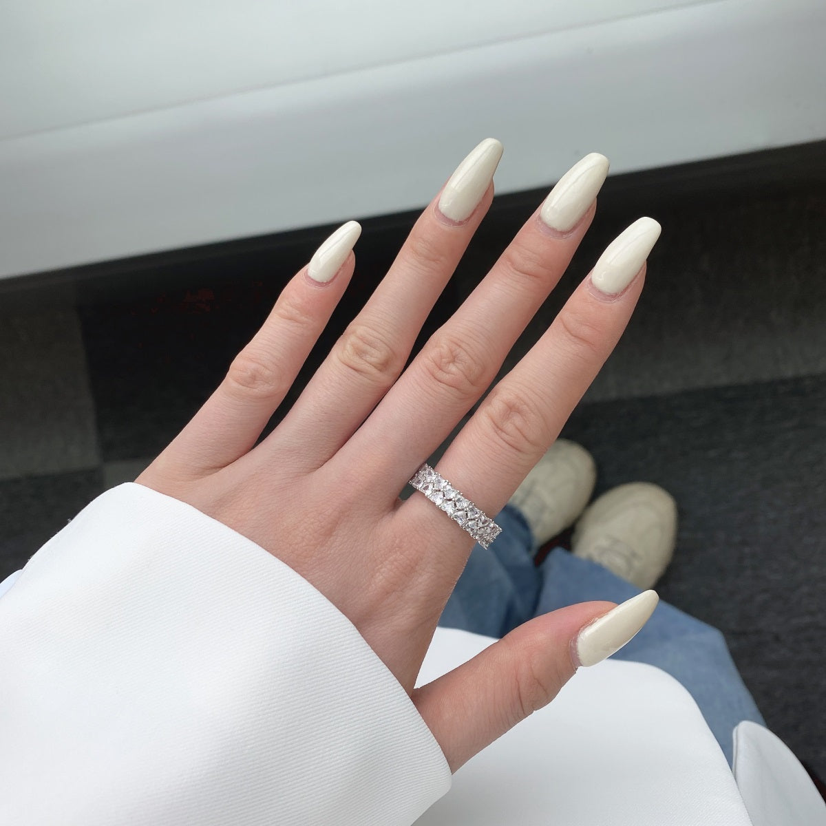 [Clara Jewels]Sparkling Full Heart Ring