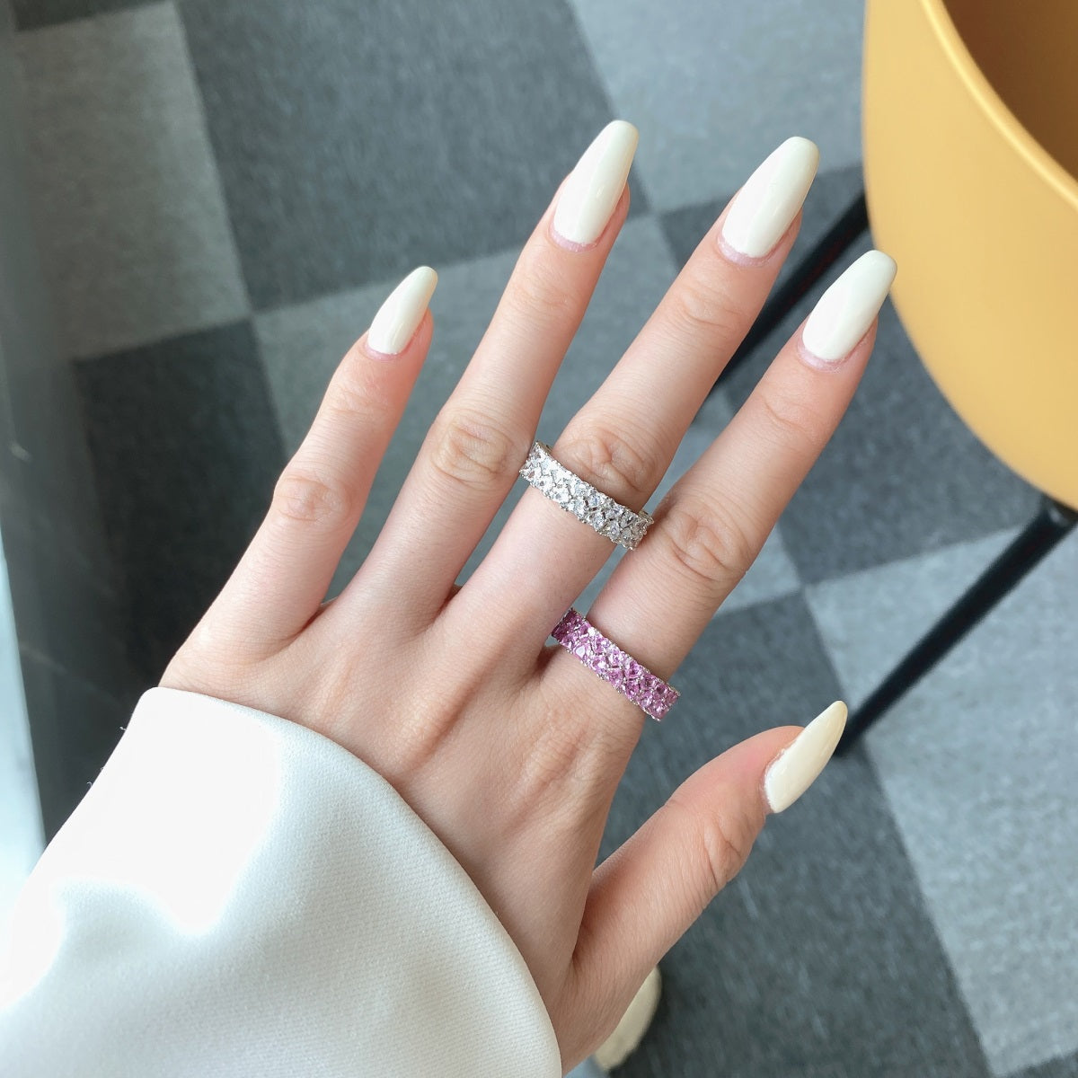 [Clara Jewels]Sparkling Full Heart Ring