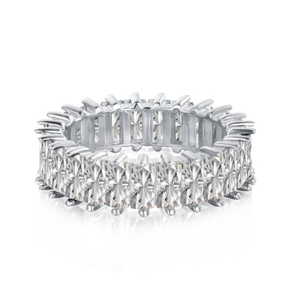 [Clara Jewels]Unique Colorful Radiant Cut RIng