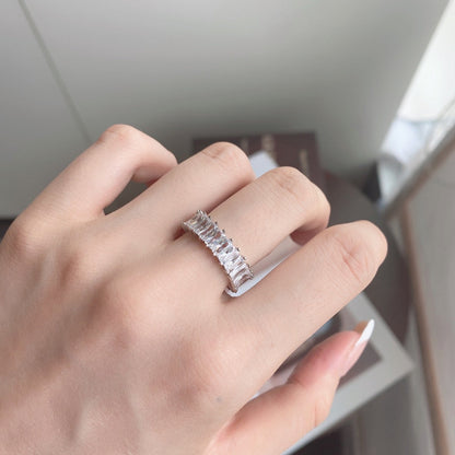 [Clara Jewels]Unique Colorful Radiant Cut RIng