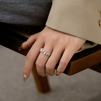 [Clara Jewels]Delicate Multi Cut Ring