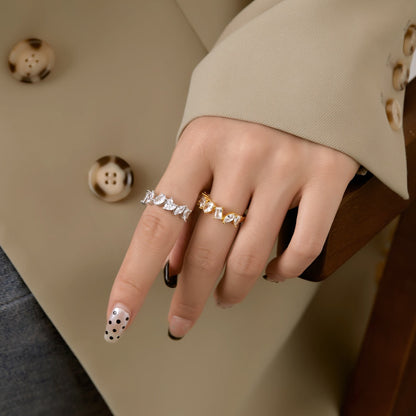 [Clara Jewels]Delicate Multi Cut Ring