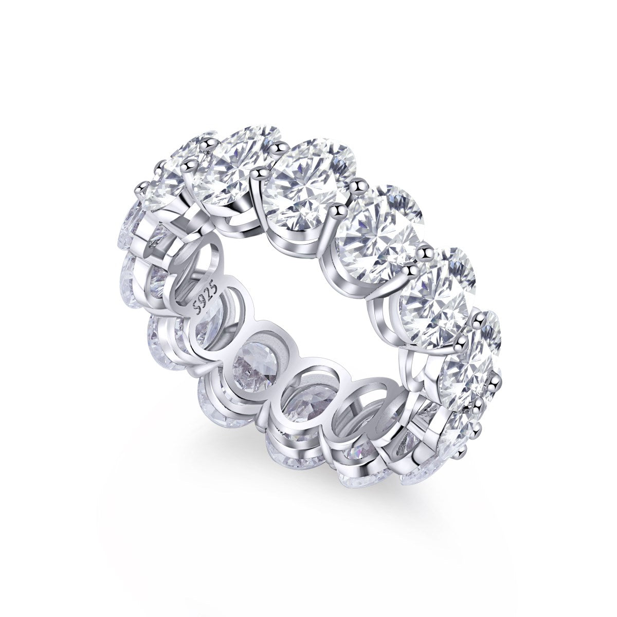 [Clara Jewels]Dainty Elongated Cushion Cut Tennis Ring