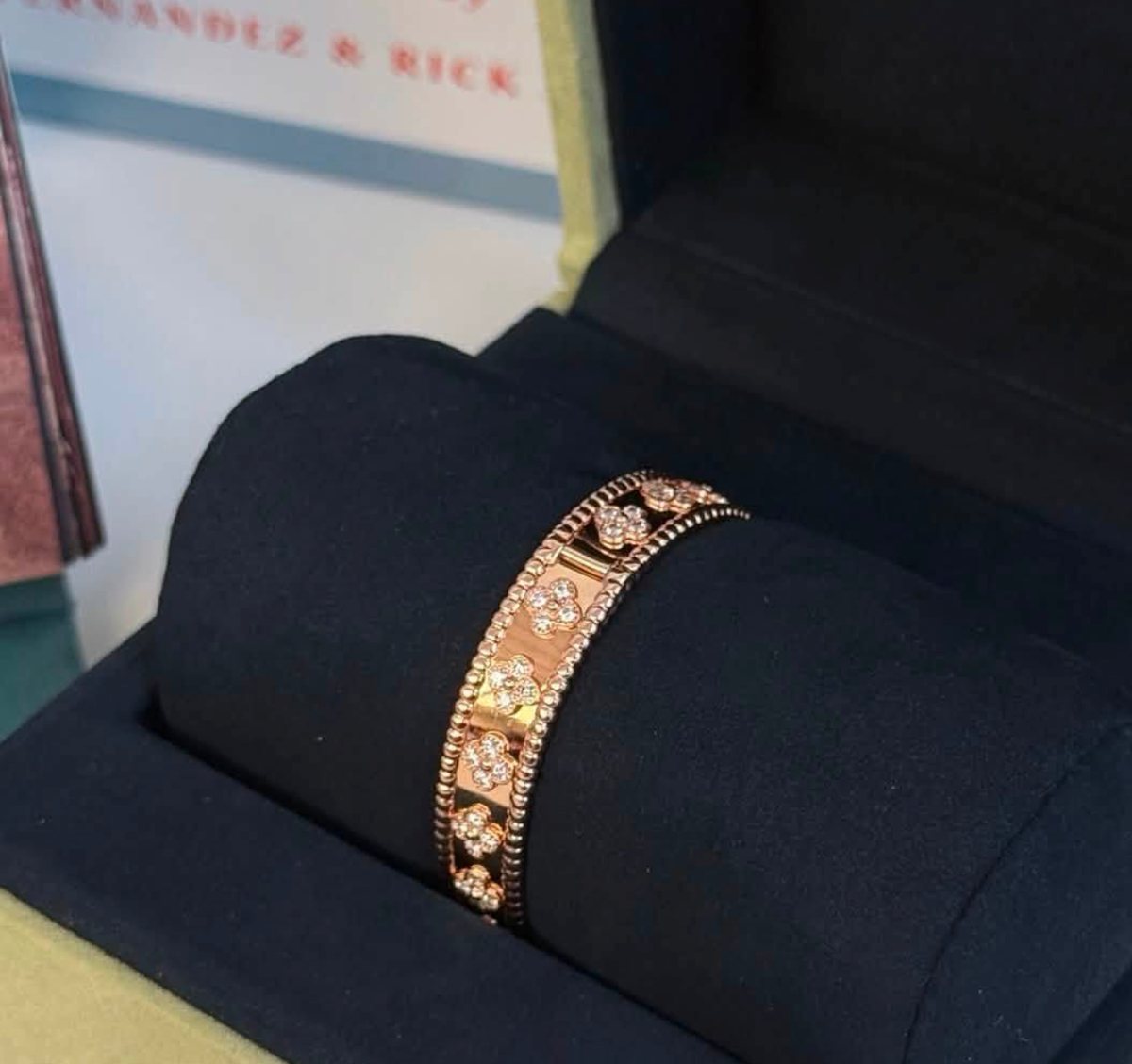 [Clara Jewels]CLOVER BRACELET 8MM DIAMONDS