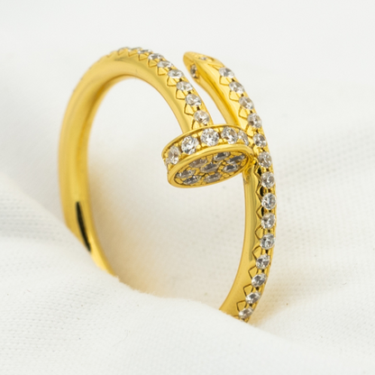 [Clara Jewels]JUSTE RING 1.8MM GOLD DIAMONDS