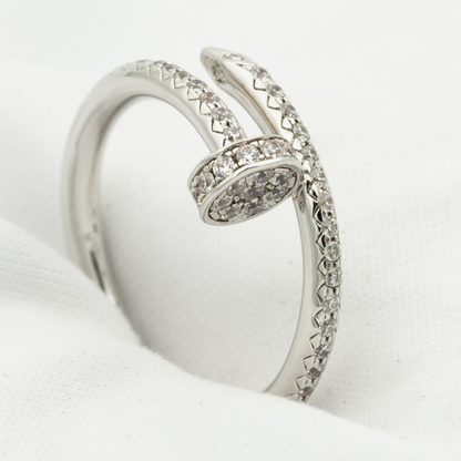 [Clara Jewels]JUSTE RING 1.8MM SILVER DIAMONDS