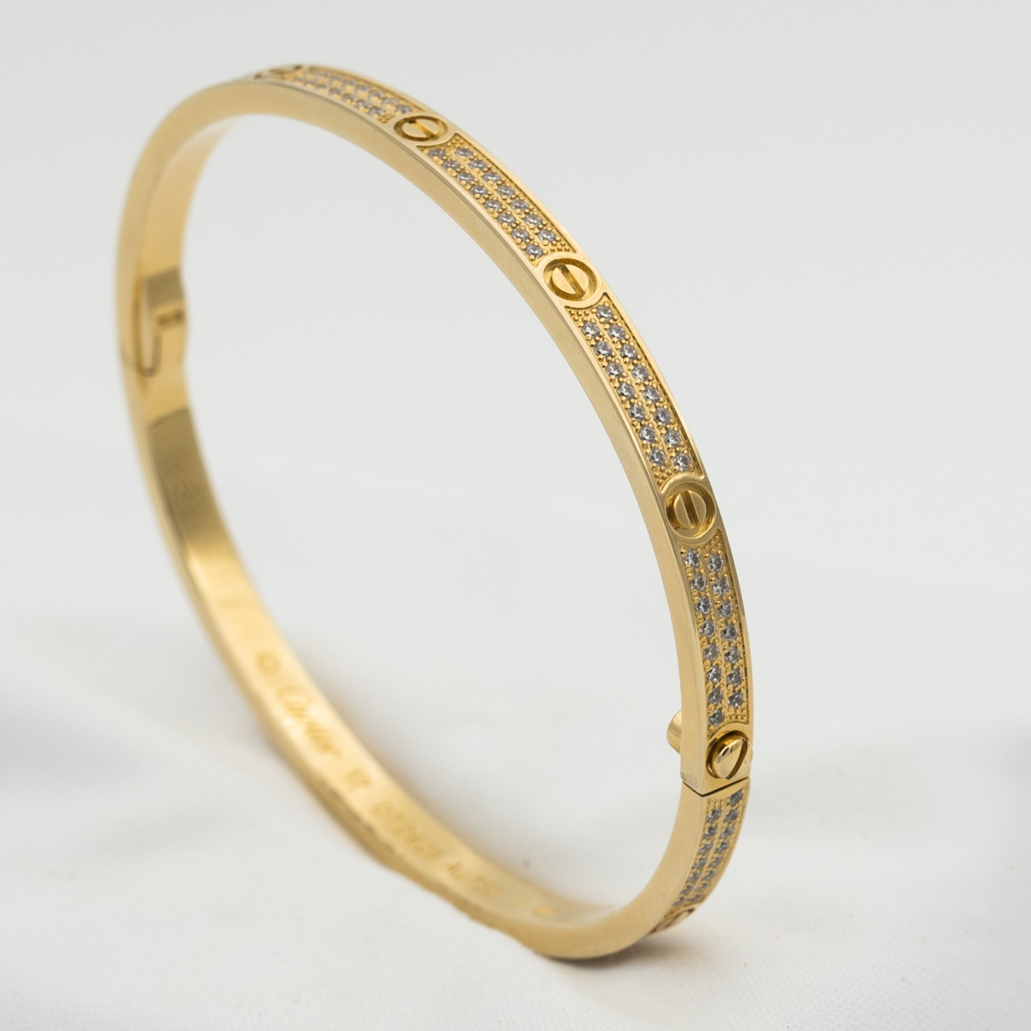 [Clara Jewels]LOVE BRACELET 3.65MM DIAMOND-PAVED