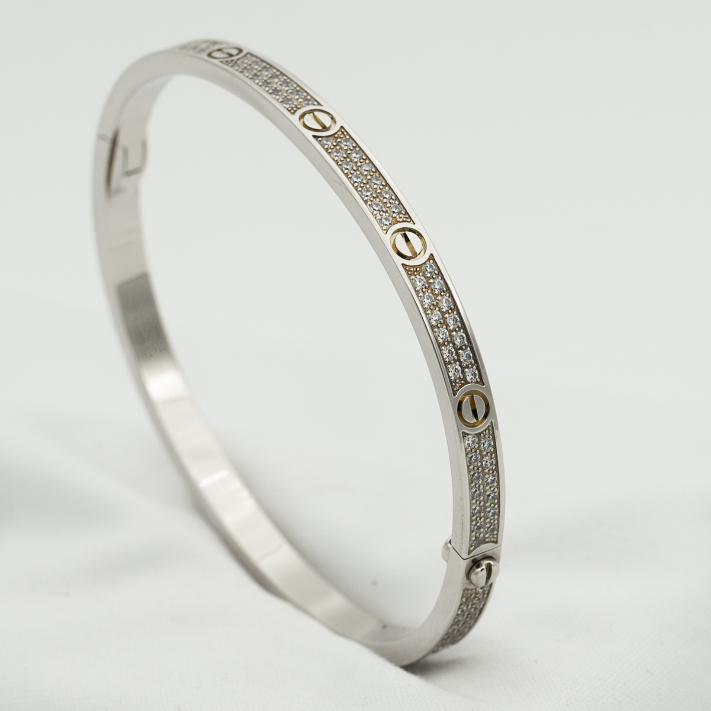 [Clara Jewels]LOVE BRACELET 3.65MM DIAMOND-PAVED
