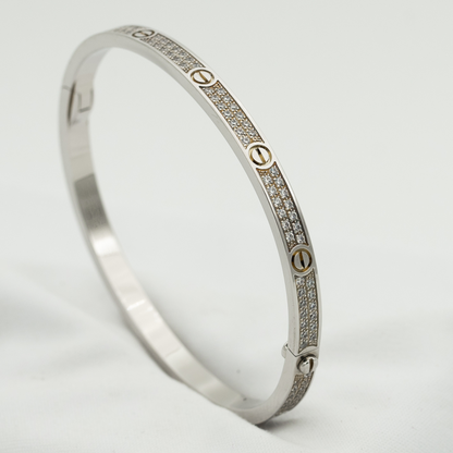 [Clara Jewels]LOVE BRACELET 3.65MM DIAMOND-PAVED