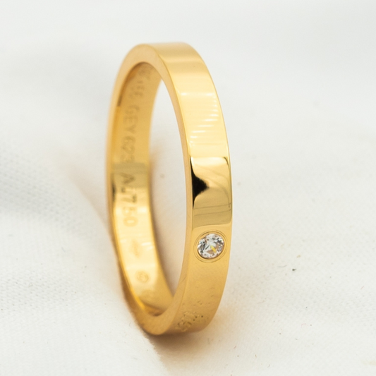 [Clara Jewels]LOVE RING 4MM 1 DIAMOND