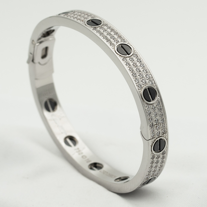 [Clara Jewels]LOVE BRACELET 6.1MM DIAMOND-PAVED CERAMIC