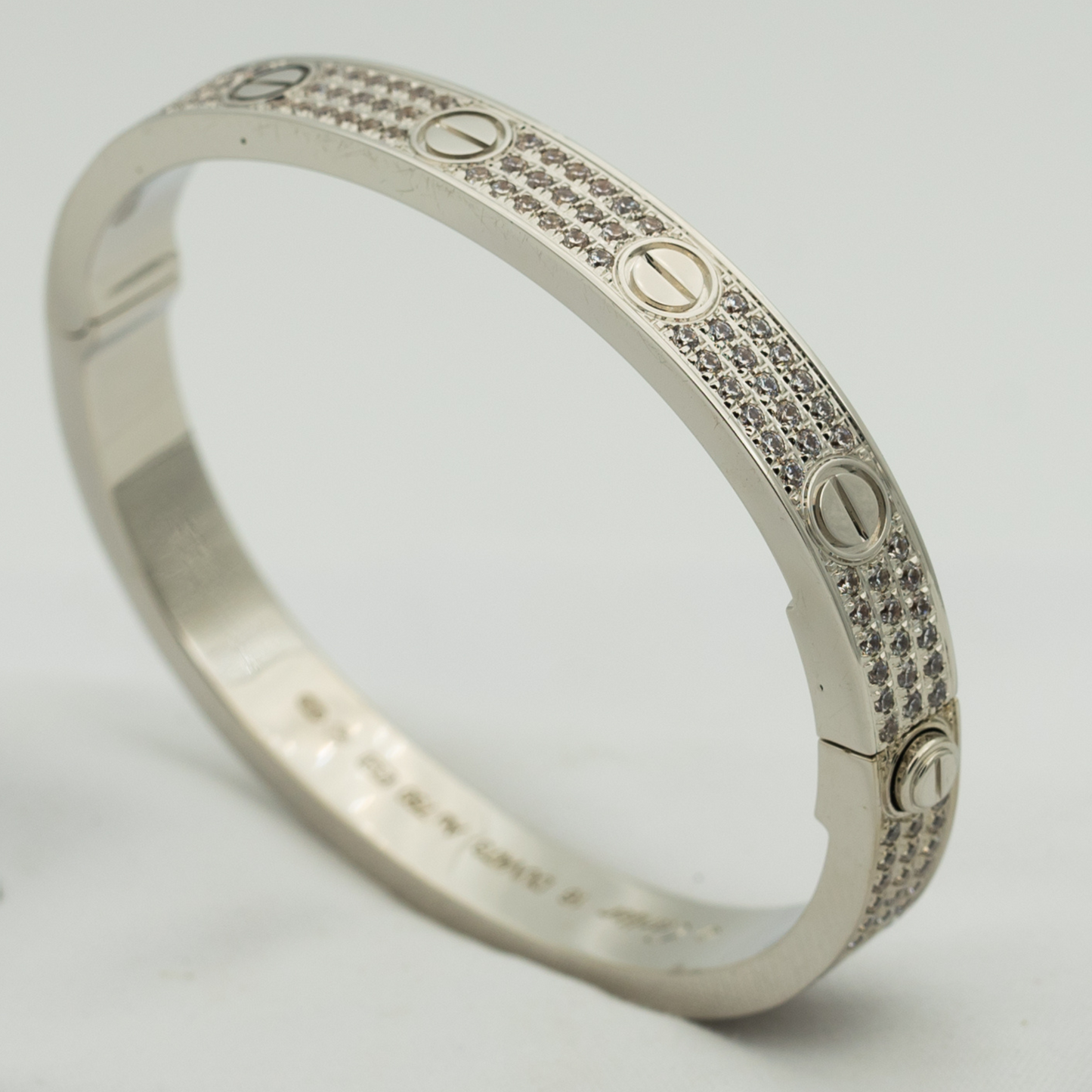 [Clara Jewels]LOVE BRACELET 6.1MM DIAMOND-PAVED