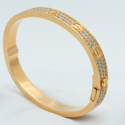 [Clara Jewels]LOVE BRACELET 6.1MM DIAMOND-PAVED
