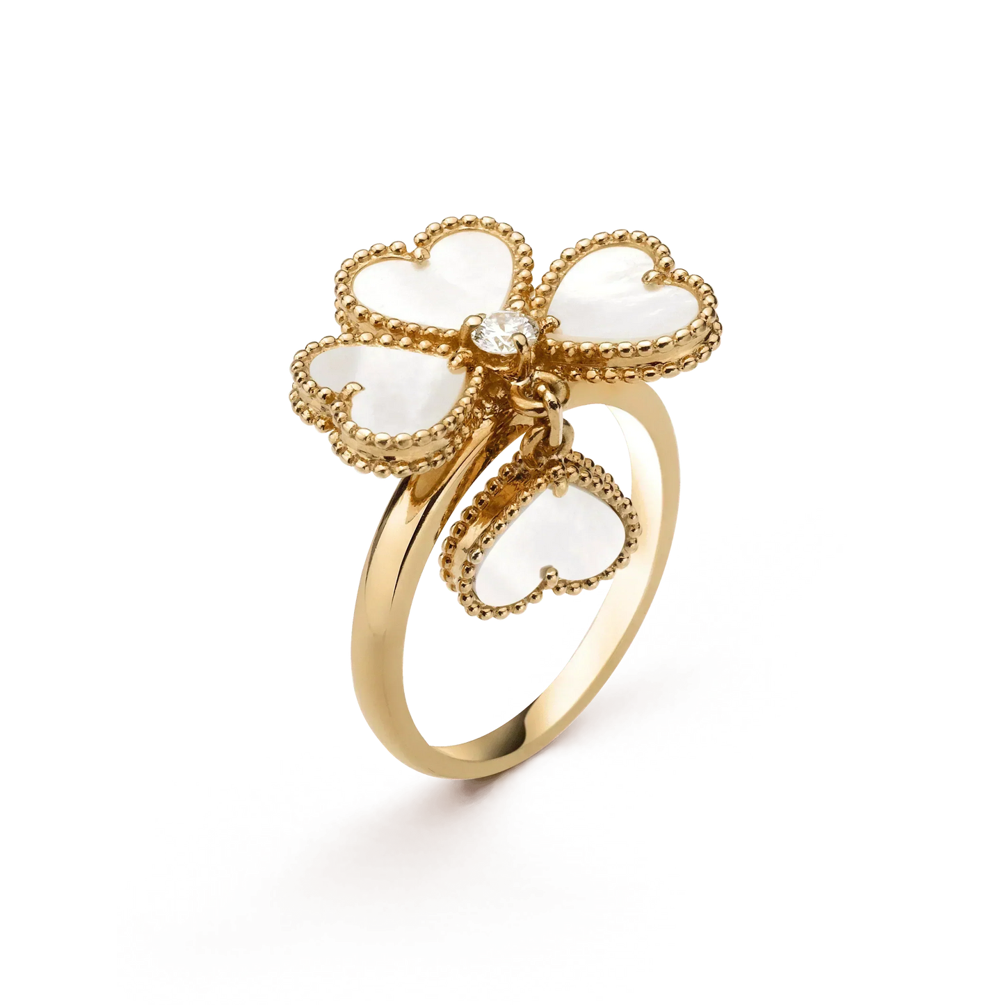 [Clara Jewels]SWEET CLOVER WHITE MOP RING