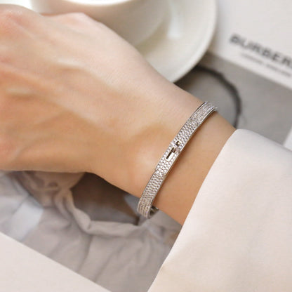 [Clara Jewels]KELLY BRACELET DIAMOND PAVED
