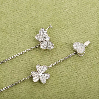 [Clara Jewels]FRIVOLE SILVER 9 FLOWERS NECKLACE