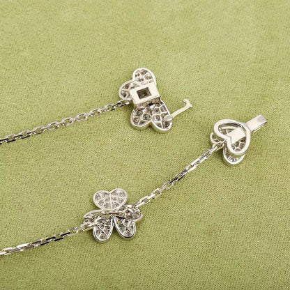 [Clara Jewels]FRIVOLE SILVER 9 FLOWERS NECKLACE