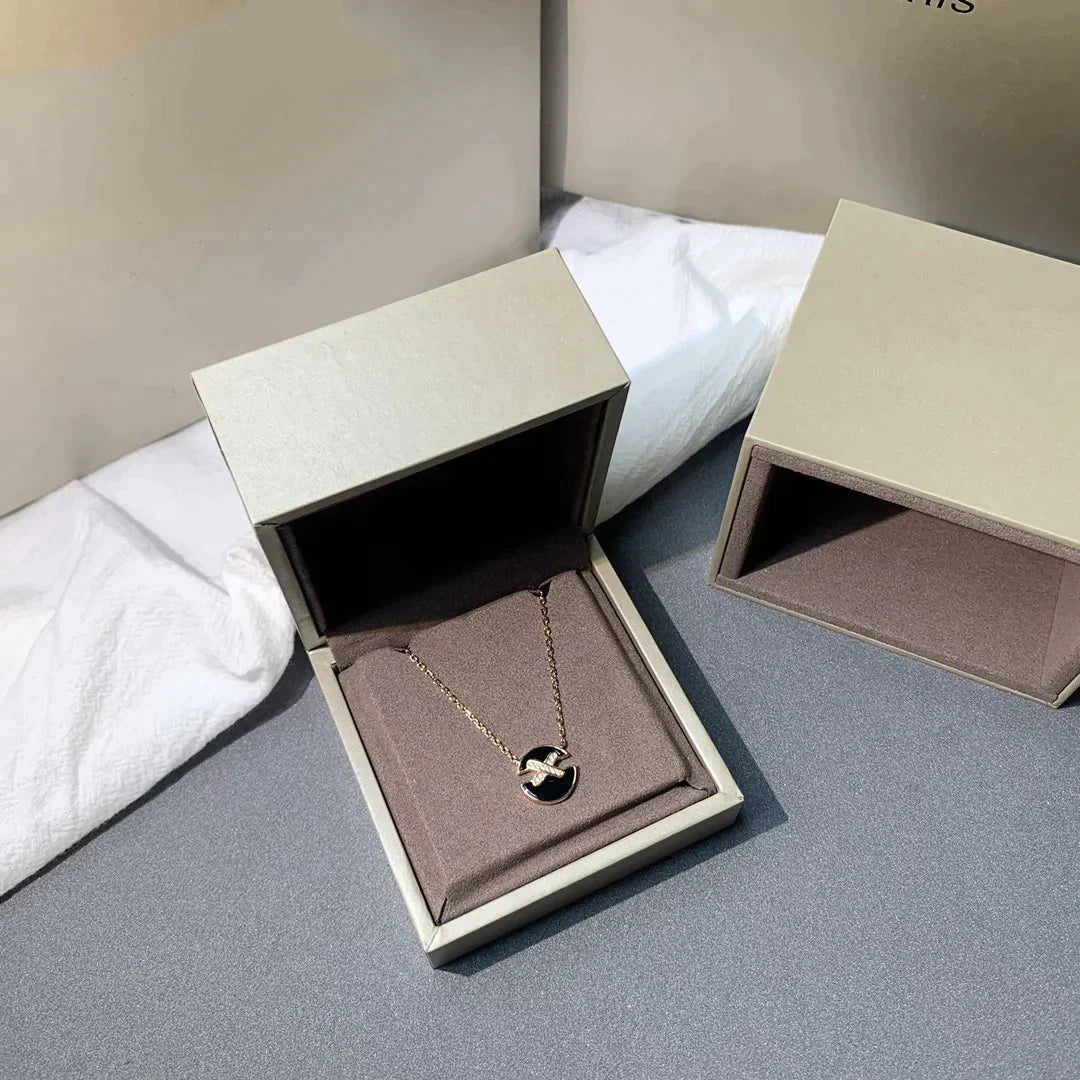 [Clara Jewels]JEUX DE ROSE GOLD DIAMOND NECKLACE