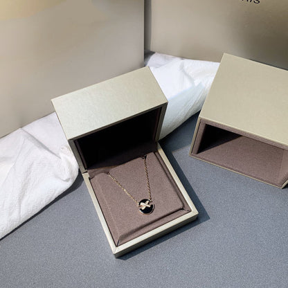 [Clara Jewels]JEUX DE PINK GOLD DIAMOND NECKLACE