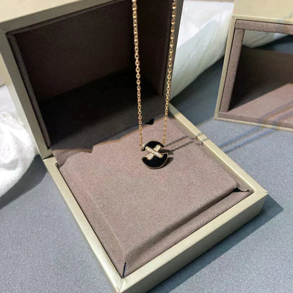 [Clara Jewels]JEUX DE ROSE GOLD DIAMOND NECKLACE